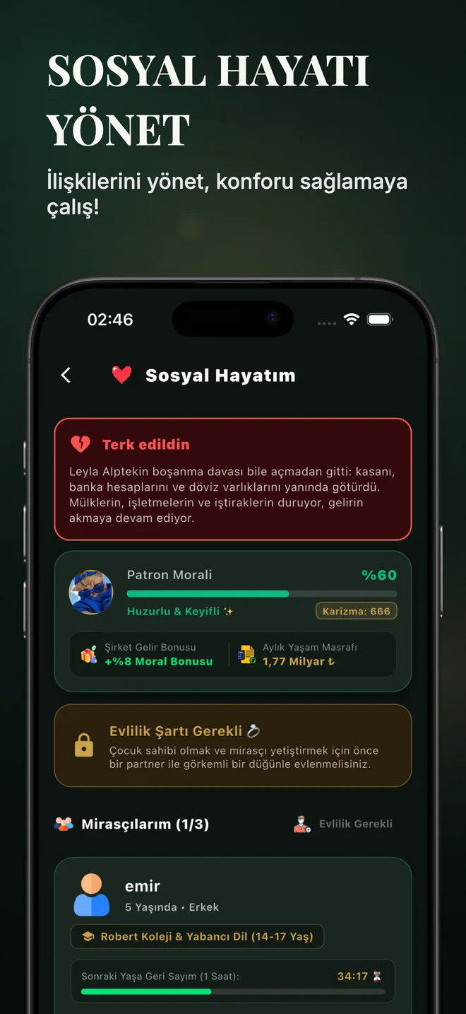Sosyal hayat ekranı